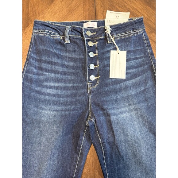 Women's Pants Pink Lily Jeans Bell Bottoms Size 11 NWT - Picture 4 of 8